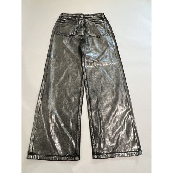 1st Urbanfit Metallic Jeans in Silver - Picture 2 of 5
